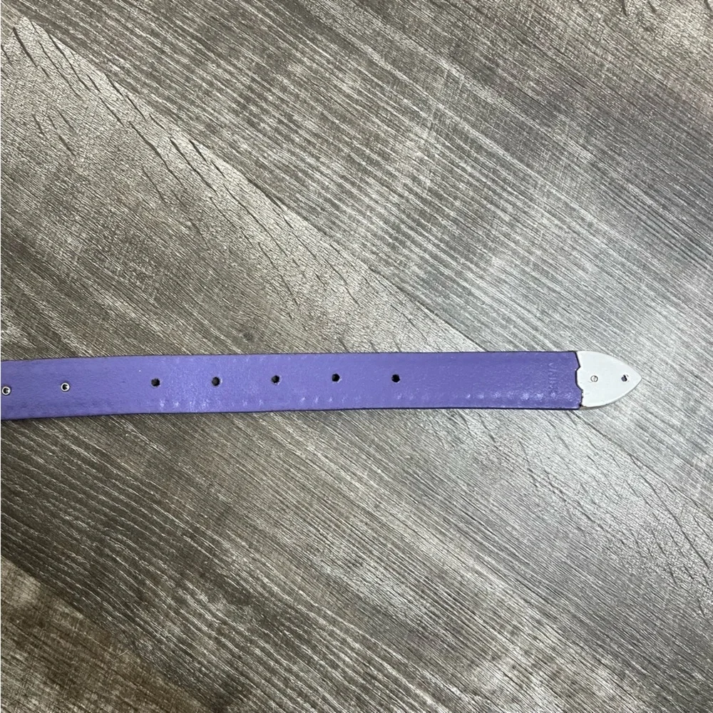 Nocona Purple Rhinestone Embellished Belt